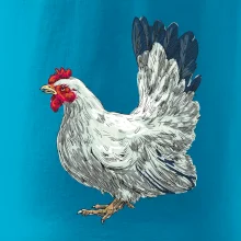 Sliepka kreslená biela Sliepka kreslená biela