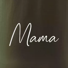 Nápis písací na prsiach - mama