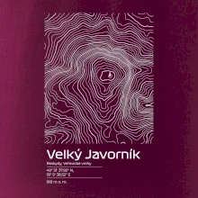 Velký Javorník (Beskydy) - vrstevnice v obdĺžniku