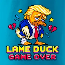 Trump lame duck pixel art game over