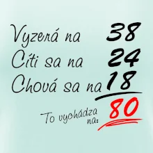 Vyzerá, cíti sa, chová sa - 80 rokov