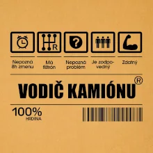 Čiarový kód - Vodič kamiónu