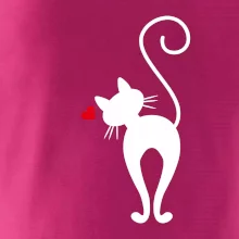 Zamilovaná mačka zozadu