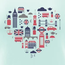 Anglicko symboly srdce Anglicko symboly srdce