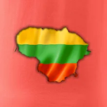 Litva vlajka mapa
