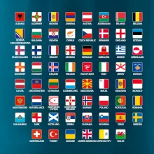 Vlajky štátov - Európa