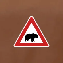 Dopravná značka - Pozor ľadový medveď