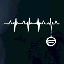 EKG Vianočná ozdoba