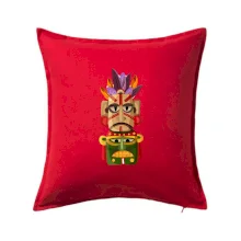 Mayová maska s perím