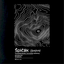 Špičák - vrstevnice v obdĺžniku