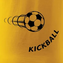 Kickball nápis šikmo