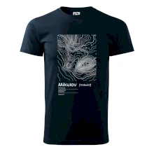 Mikulov - vrstevnice v obdĺžniku