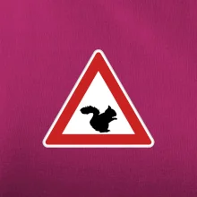 Dopravná značka - Pozor veverička