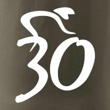 Cyklista oslavuje tridsiatku (30)