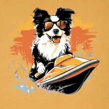 Border Kólia na vodnom skútri