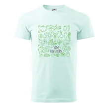 Som vegetarián - zelenina vo štvorci