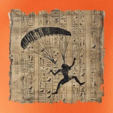 Egyptské hieroglyfy paraglide