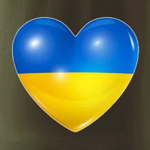 Ukrajina srdce vlajka