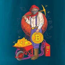 Baník ťaží Bitcoiny