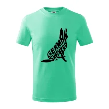 Nemecký ovčiak sediaci napis