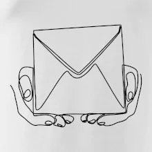 Obálka pôšták jedným ťahom Obálka pôšták jedným ťahom