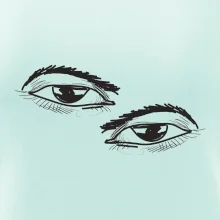 Párový motív - oko prižmúrené