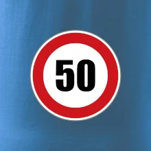 Dopravná značka - obmedzenie rýchlosti 50