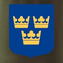 Švédsky znak tri korunky na prsník