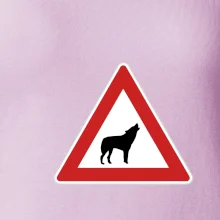 Dopravná značka - Pozor vlk