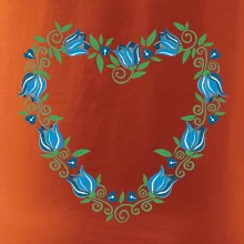 Modré tulipánové srdiečko (Pecka design)