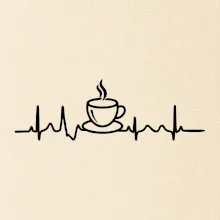 EKG hrnček kávy EKG hrnček kávy