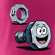 Parové tričko - Skrutka a matka Parové tričko - Skrutka a matka