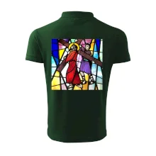 Vitráž - Ježiš a kríž