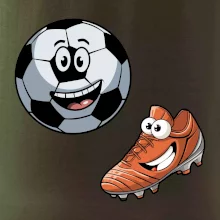 Parové tričko - Kopačka a lopta