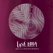 Lysá hora - vrstevnice v kruhu