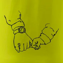 Otec a syn ruky obrys