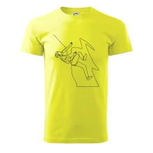 Lezec na skale jedným ťahom