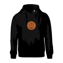 Logo bitcoin vo vyšívanom štýle Logo bitcoin vo vyšívanom štýle