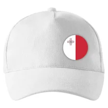 Vlajka Malta guľatá na prsník