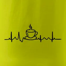 EKG hrnček kávy