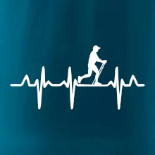 EKG nordic walking muž