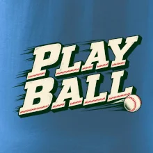 Play ball retro sportovní nápis