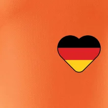 Germany love prso - Nemecká vlajka