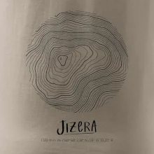 Jizera - vrstevnice v kruhu