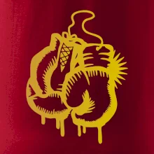 Box rukavice - zlatá potlač Box rukavice - zlatá potlač