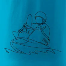 Kajak na vode jedným ťahom