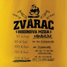 Hodinová mzda zvárač