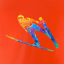 Skokan na lyžiach splash