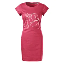 Fotografka stojaca jedným ťahom