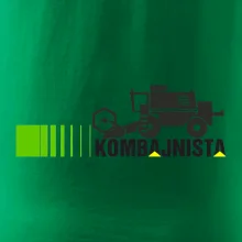 Kombajnista zelená a žltá Kombajnista zelená a žltá